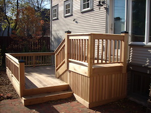 hardwood deck